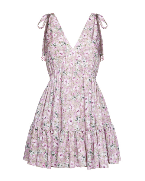 Сарафан мини с оборкой