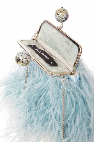Перьевой клатч с цепочкой Перьевой клатч с цепочкой