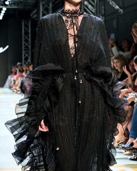 Пояс из витого шнура с бусиной