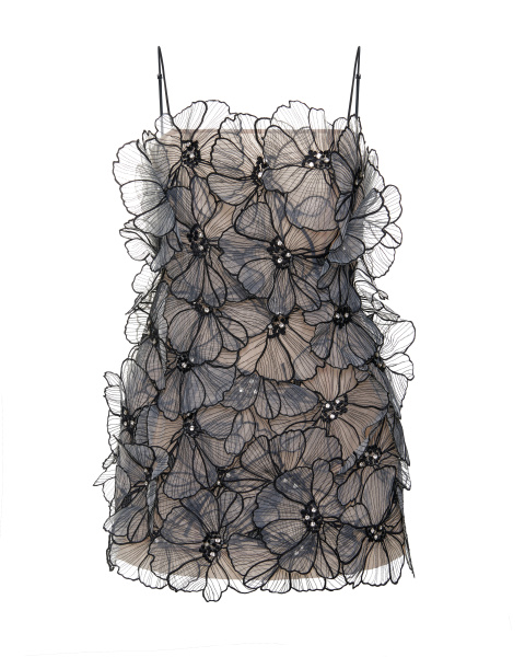 Мини-сарафан футляр из органзы