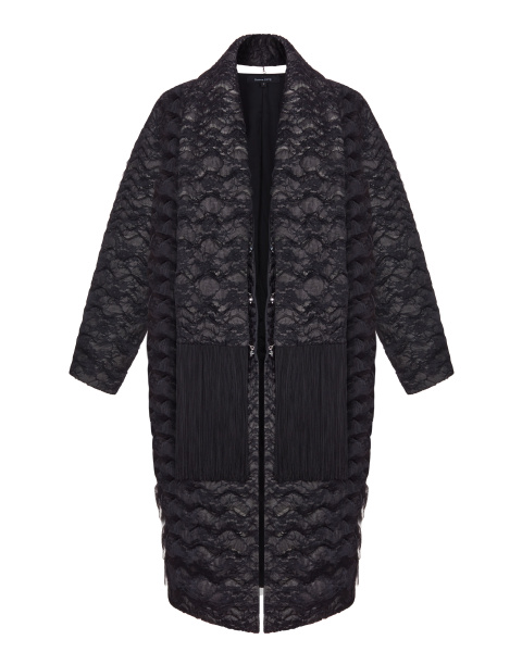 Пуховик с отстегивающимся шарфом