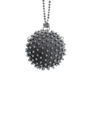 Клатч из эко-замши с цепочкой