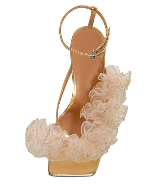 Босоножки с рюшей