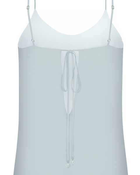 Платье-комбинация мини с кружевом