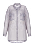 Рубашка с тесьмой из страз