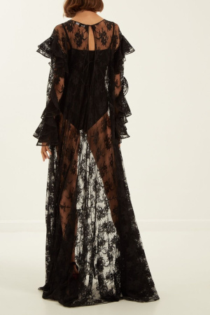 Платье кружевное с комбинацией