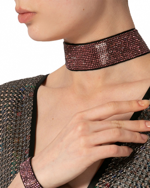 Чокер-лента со стразами