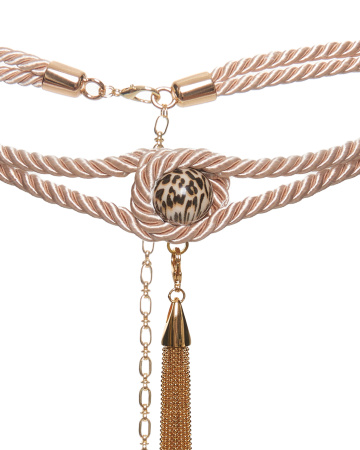 Пояс из витого шнура с кистью