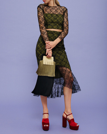 Клатч из бахромы Long