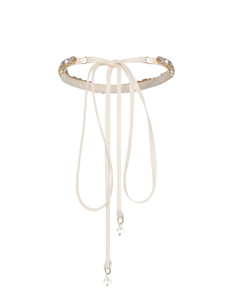 Чокер-лента со стразами