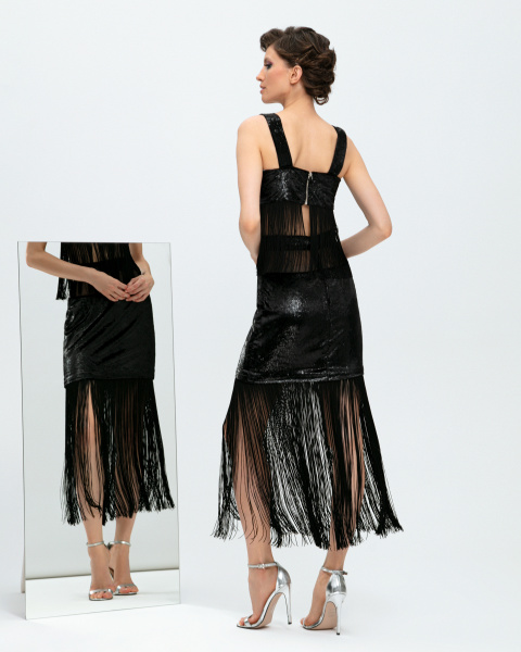 Топ укороченный с бахромой 