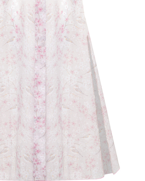 Свободная принтованная блуза-тренч  Свободная принтованная блуза-тренч