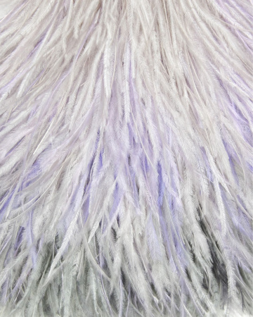 Перьевой клатч с цепочкой