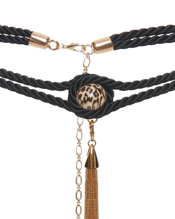 Пояс из витого шнура с кистью