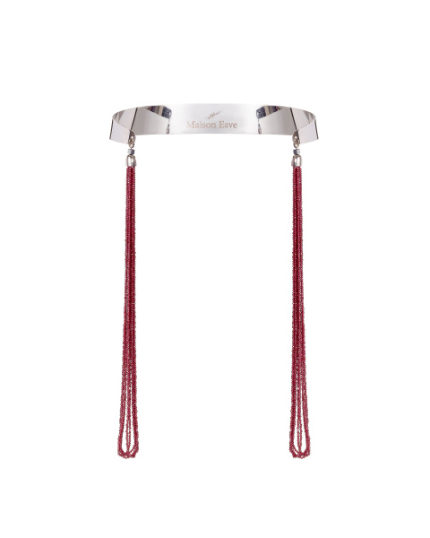 Чокер с натуральным гранатом