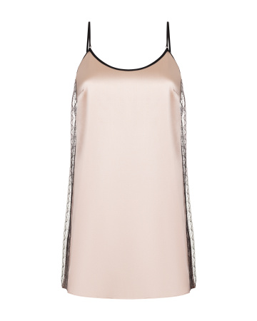 Платье мини с разрезом по спинке