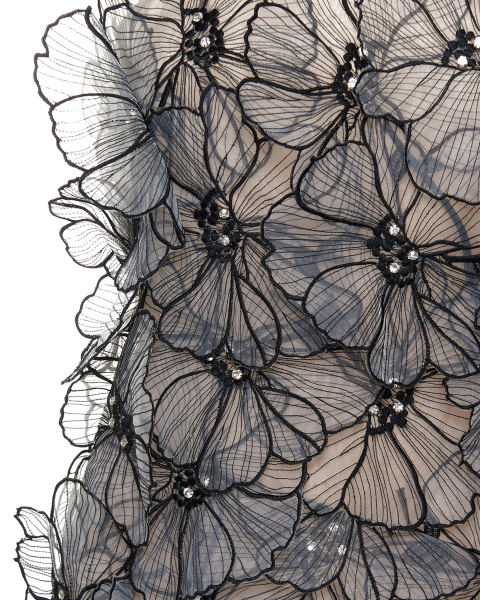 Мини-сарафан футляр из органзы