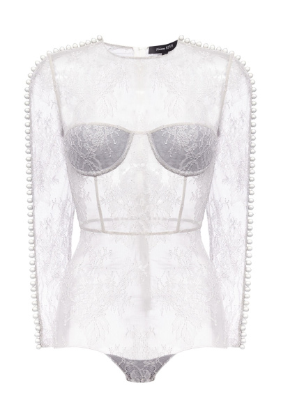 Кружевное боди с чашечками