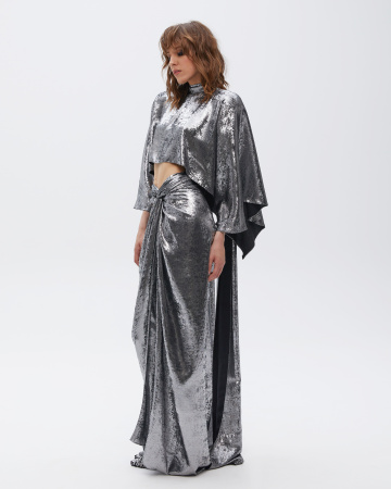 Юбка-парео с глубоким разрезом