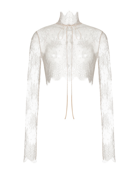 Кроп-топ кружевной