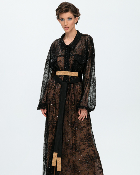 Пояс-лента со стразами