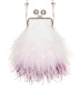 Перьевой клатч с цепочкой
