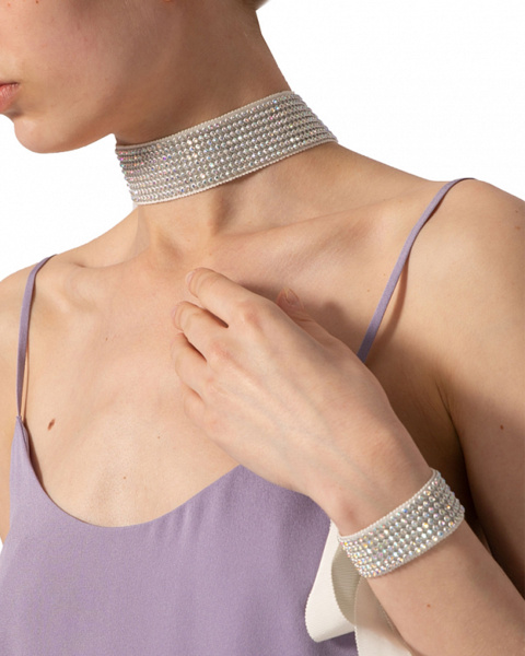 Чокер-лента со стразами