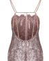 Сарафан кружевной миди с расшитыми бретелями