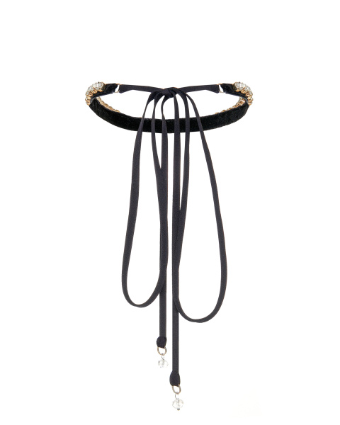 Чокер-лента со стразами