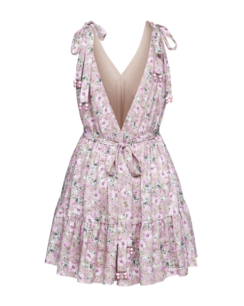 Сарафан мини с оборкой