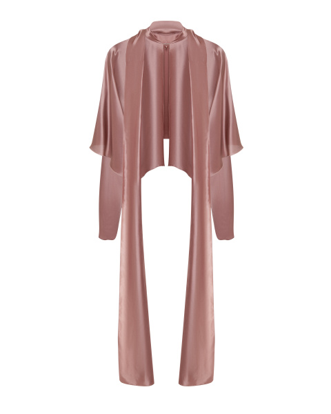 Свободная блуза-водолазка с шарфом Свободная блуза-водолазка с шарфом