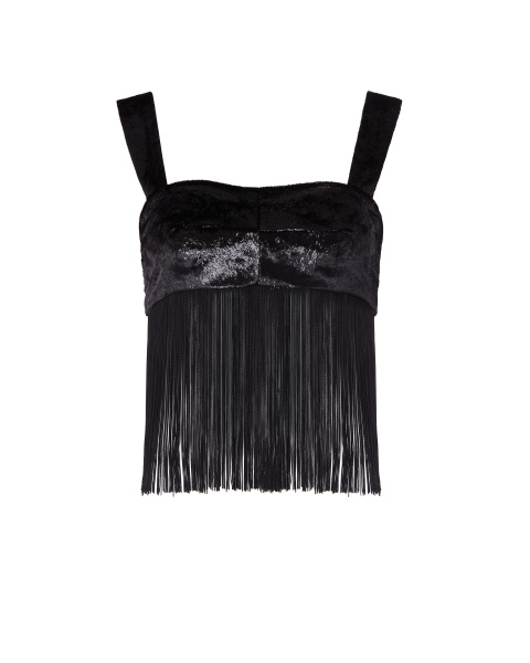 Топ укороченный с бахромой 