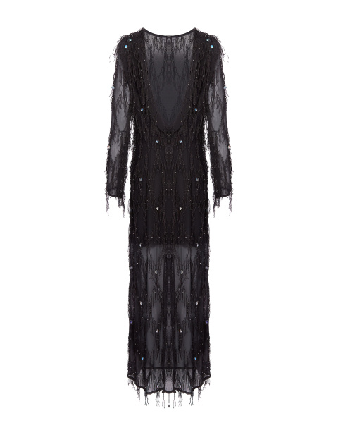 Макси платье с открытой спинкой