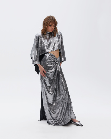 Юбка-парео с глубоким разрезом