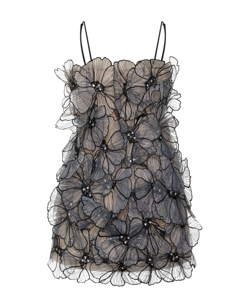 Мини-сарафан футляр из органзы