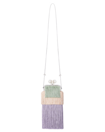 Клатч из бахромы с цепочкой