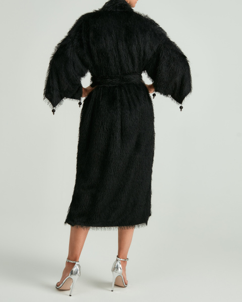 Текстурная накидка с поясом