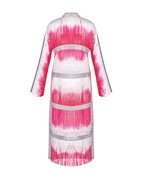 Макси платье из бахромы