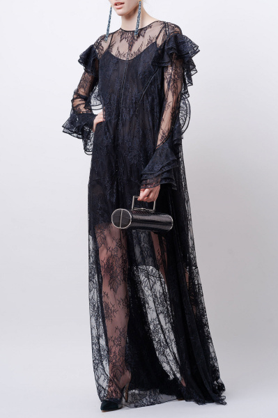 Платье кружевное с комбинацией