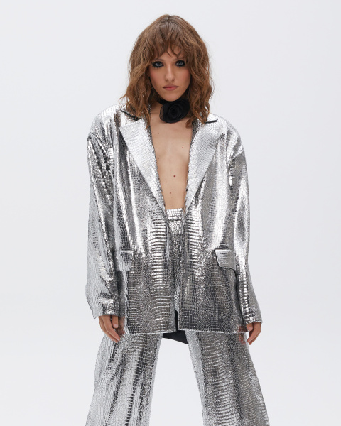 Текстурный OVERSIZE 80'S жакет