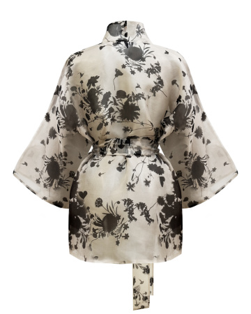 Двухслойное кимоно с поясом