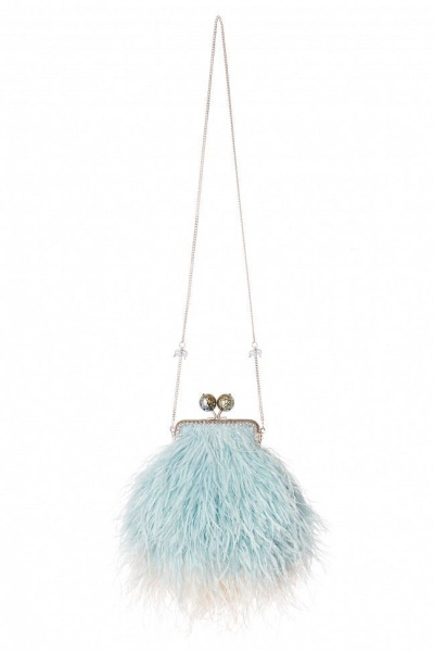 Перьевой клатч с цепочкой Перьевой клатч с цепочкой