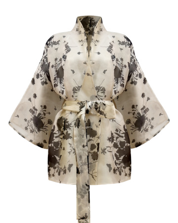 Двухслойное кимоно с поясом