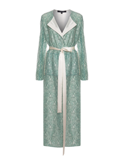 Двубортная накидка с поясом