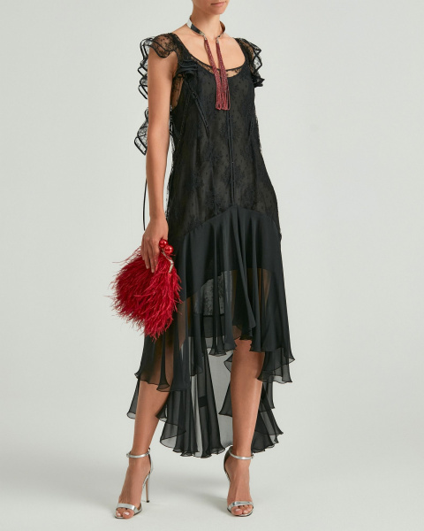 Кружевной сарафан с комбинацией