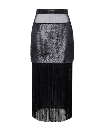 Юбка-мини с кокеткой