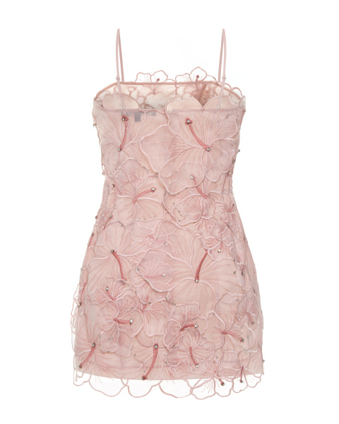 Мини-сарафан футляр из органзы