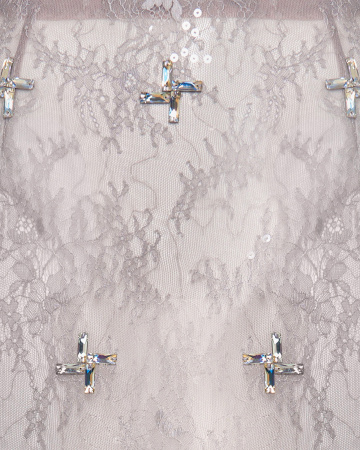 Полупрозрачный комплект юбка с топом