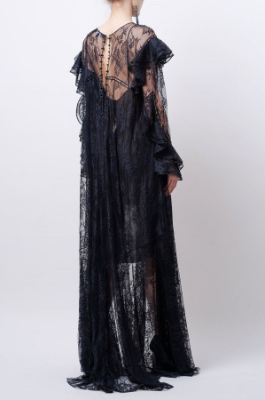 Платье кружевное с комбинацией