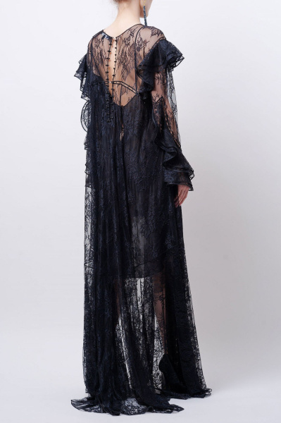 Платье кружевное с комбинацией